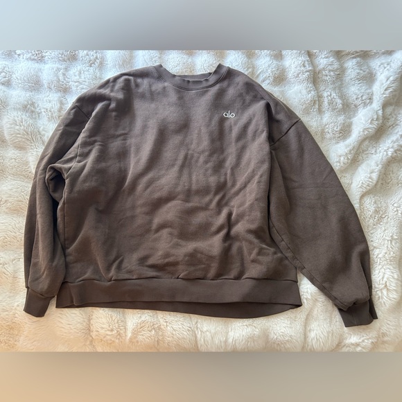 Alo Brown Sweatshirt - Picture 1 of 3